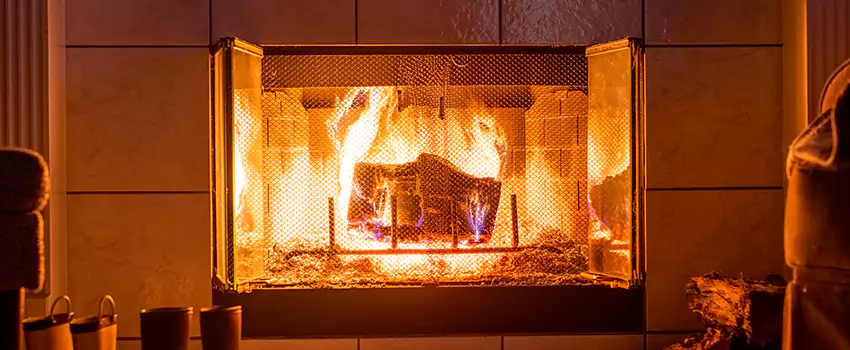 Mendota Hearth Landscape Fireplace Installation in Lake Worth, Florida